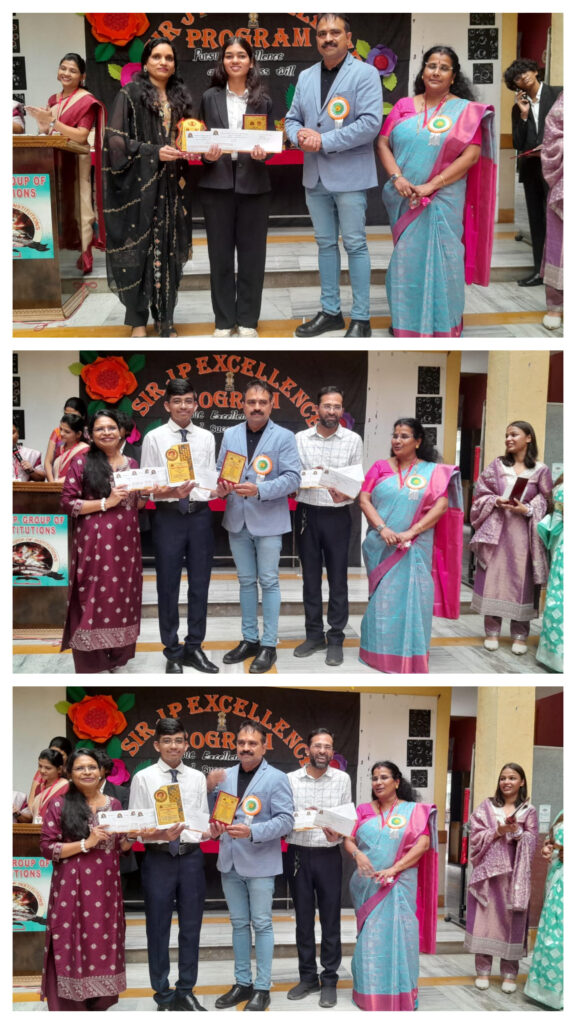 Sir J.P.Excellence Award by Honourable Director Yashwant Singh Sir